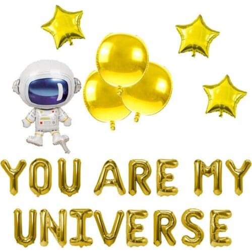 You are My Universe Love Valentines Day (dia de San Valentin) Party Decoration Supply Mylar Foil Helium Balloon