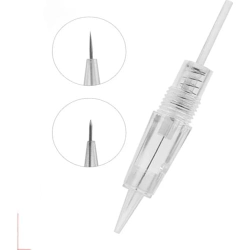 10pcs Microblading Cartridge Needle for Charmant Permanent Makeup Machine Micropigmentation Device 8mm Screw Eyebrow Tattoo Pen