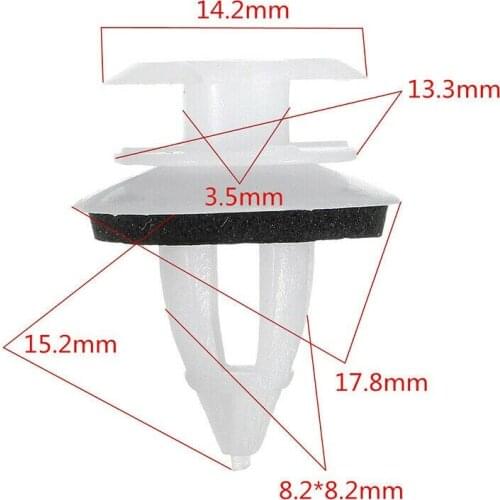 Kit Car Door clips Parts Set Mouldings Panel Plastic Replacement Trim White Fasteners