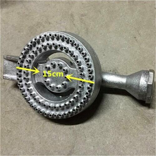 6 Inch Furnace End Cone Gas Stove Burner Head for Commercial Kitchen Furnace Gas Stove Oven Accessories With Air Regulating