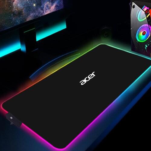 RGB Computer Mouse Pad Acer Logo Keyboard Accessories Mause Pad Large Rubber Mousepad XXL 900X400 For Notebook Desk Mat Pad LOL