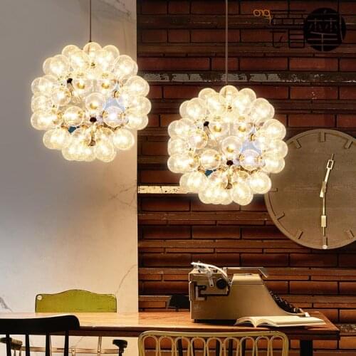 Creative Glass Bubble Dandelion Pendant Light Led Transparent Pendant Lamp For Parlor study Hotel Home Pendant Lighting PA0069