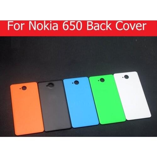 Best quality Back cover for Nokia 650 back battery door housing for Microsoft lumia nokia 650 rear cover case +1pcs screen film