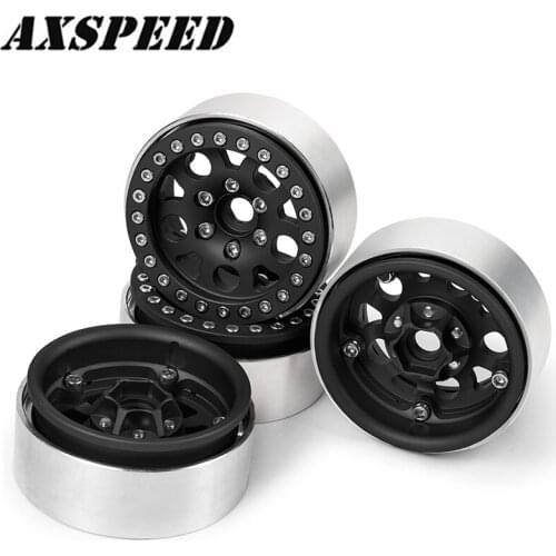 AXSPEED RC Rock Crawler Metal Wheel Rim 1.9" BEADLOCK Wheel Hub for 1/10 Axial SCX10 CC01 F350 D90 90034
