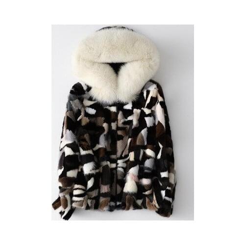 2020 Women Short Autumn and Winter Mink Fur Coat H6