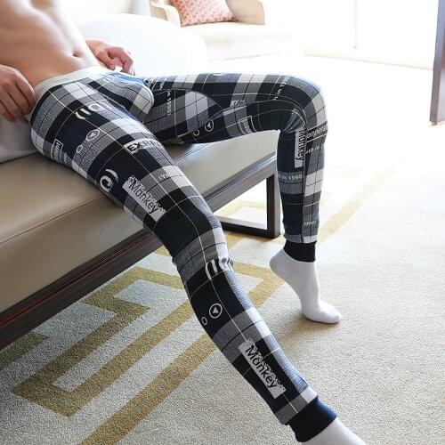Plus Thick Velvet Men Warm Pants Youth Student Mens Leggings Thermal Underwear Winter Long Johns