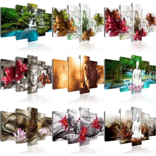 DIY Handmade Square/Round Diamond Painting"Buddha Statue"Diamond Embroidery Sale Stitch Kit Diamond Mosaic Home Living XPZ