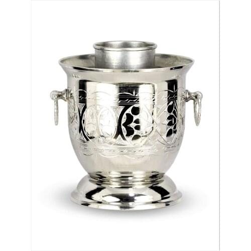 Morya Copper Greek Ouzo English Raki Crushed Wine Bottle Cooler Ice Packs Arab Nightcap Glass Cold Keeper Bar Accessories