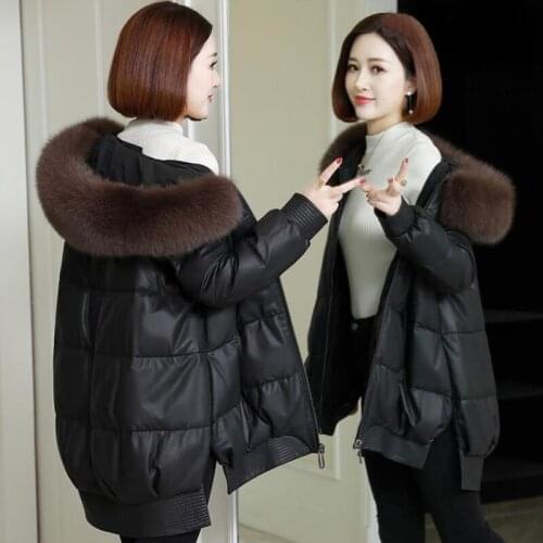 Женские кожаные пуховики OIMG China At AliExpress