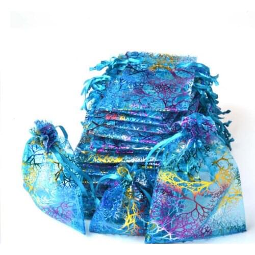 Organza Candy Box Bags for Guests Jewelry Pouch Wedding Favors Gifts birthday Party Supplies craft DIY baby showers colorful