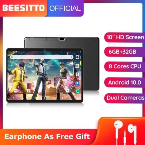 Android Tablet 10 Inch 4G LTE Android 10.0 GMS Certified Dual SIM Card Slots and Cameras 32GB Bluetooth WiFi GPS OTG планшет