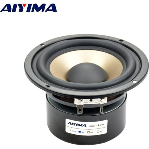 AIYIMA 1Pcs 4 Inch Audio Portable Speaker 4 Ohm 30W Hifi Bass Speaker Subwoofer Double Magnetic Bass Speakers For Home Theater