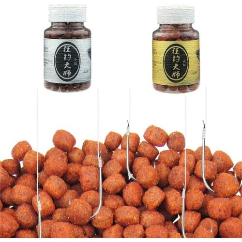 350Pcs 1 Bottle Intense Floating Smell Soft Lures Particles Balls Artificial Feeder Fish Beads Flavor Cylinder Terminal Fishing