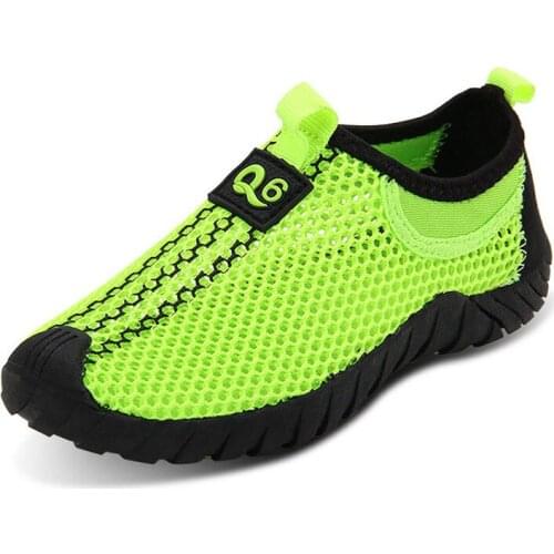 Boy Mesh Shoes Summer Breathable Walking Footwear Anti-slip Anti-impact Children Teenagers Sports Shoes
