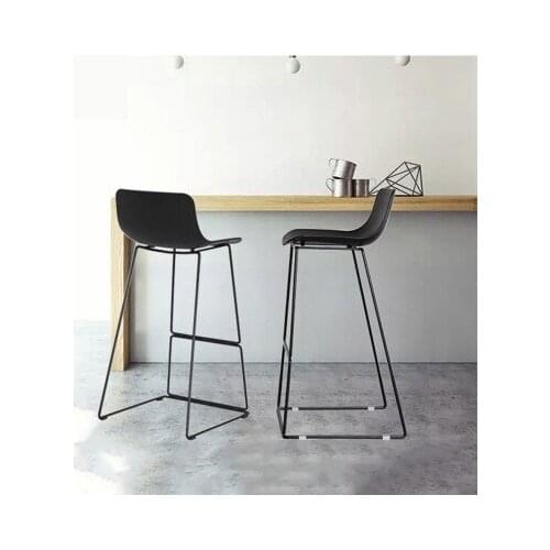 Chinafurniture Factory direct selling fashion simple stainless steel bar stool iron art bar stool