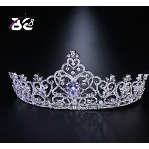 Be 8 Luxury Bridal AAA Cubic Zircon Tiaras Crowns Princess Queen Pageant Prom Tiara Headband Beauty Wedding Hair Accessorie H108