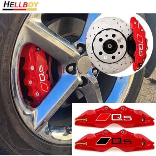 Car Wheel Rim Brake Pad Discs Caliper Cover For AUDI Q5 8R 2010 2018 Quattro Q7 SQ7 Front Rear Tire Brakes Rotors Accessories