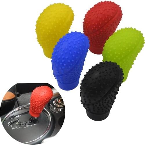 Kutery SD Antislip Soft Silicone Truck Car Gear Shifter Shift Lever Knob Cover Universal Gear Shift Collars