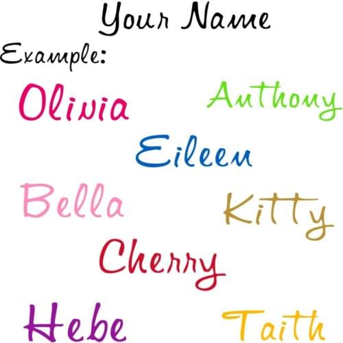 Personalized name vinyl decal sticker car/door boys girls childrens nursery window Wall Art Custom Home Decor