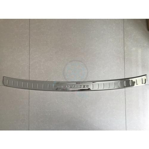 For Toyota Highlander 2017 2018 2019 High quality Steel Rear Bumper Protector Sill Plate Trim