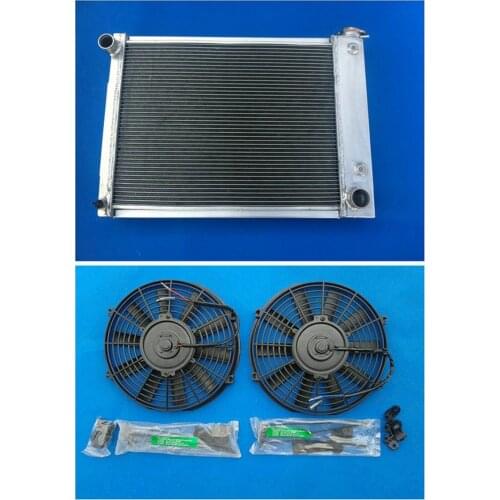 High Quality New Aluminum Racing Radiator+ Fans 67-69 68 For Chevy Camaro / Pontiac Firebird T/A 5.3L-5.7L V8