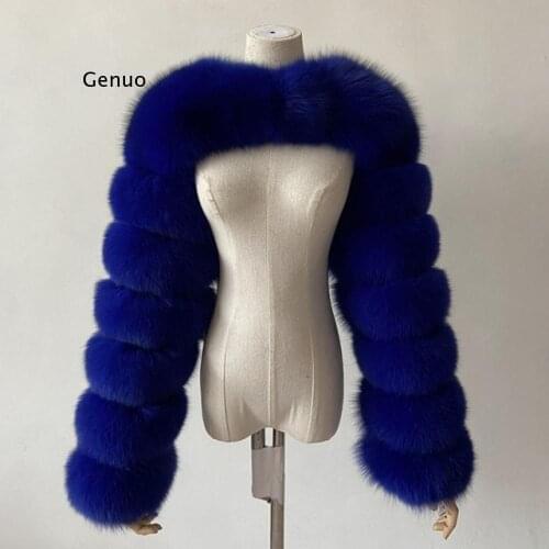 Ladies Furry Cropped Fur Warm Coat Winter Faux Fox Fur Women Super Short Coats Female Luxury Faux Fur Jacket Abrigo Mujer