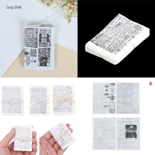 1 X Mini Magazines Books DIY DIY House Miniature 1:12 Newspaper DIY House Furniture Toys Magazine Model Toys
