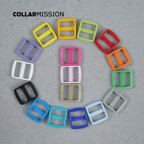 100pcs/lot Retailing plastic Tri-Glid clasp side release for 20mm webbing diy dog collar accessory colorful buckle 17 colours