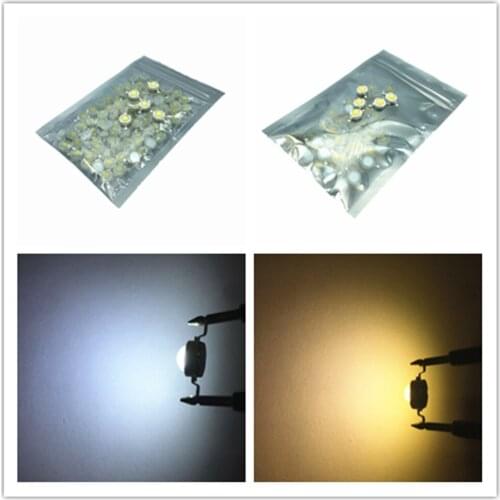 100pcs a Lot 1W 3W CREE 1W High Power LED Light-Emitting Diode LEDs Chip SMD Spot Light Down light Diode Lamp Bulb For DIY RGB