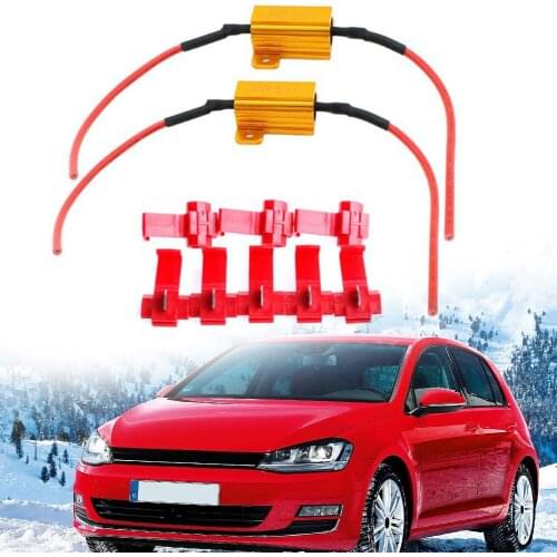 2Pcs LED Car Light Resistance 25W 6ohm Load Resistors Automobile Turn Signal Lamp Flash Accessor Load Indicator Signal