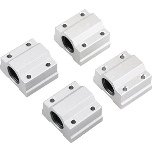 2 pcs SCS 6/8/10/12/13/16/20/25/30 UU Linear motion ball slide units Linear Ball Bearing Block CNC Router 3D printer parts