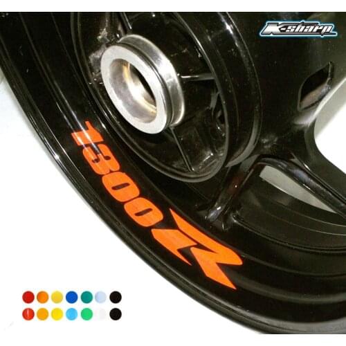 8 X custom inner rim decals wheel reflective sign Stickers stripes Fit SUZUKI 1300 R