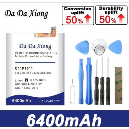 Da Da Xiong 6200mAh C11P1611 Battery for ASUS Zenfone 3 Max Z3 Max ZC520TL