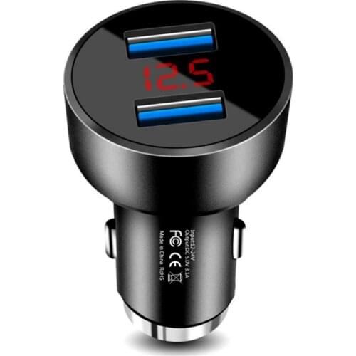 Car Charger Cigarette Lighter Socket Dual USB 3.1A USB Car Charger for Huawei Fast Charging Charger For iPhone Xiaomi charger