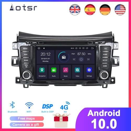 DSP Android 10 Car GPS Navigation DVD Player For Nissan Navara NP300 2014-2018 Auto Radio Stereo Multimedia Player Head Unit