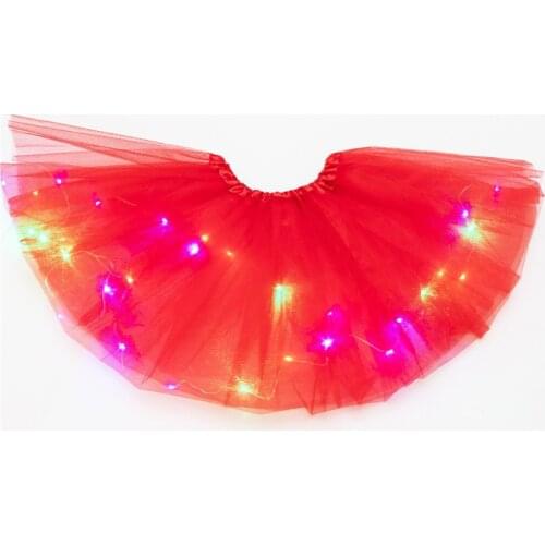 Ballet Pettiskirt LED Light Skirt Tutu Skirt Mesh Skirt Luminous Power Generation Ted Tulle Skirt
