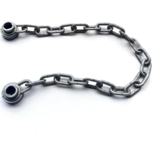 10PCS/Set Chain Blocks MOC DIY Brick Accessories Parts Chain Bridge Building Blocks Assemble Toys For Children 21 link chain