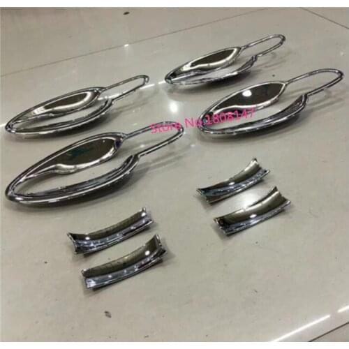 For Mazda 2 Demio 2015 2016 2017 2018 2019 Car Sticker Cover Detector External Frame Lamp Trim Door Bowl Armrest Parts 8pcs