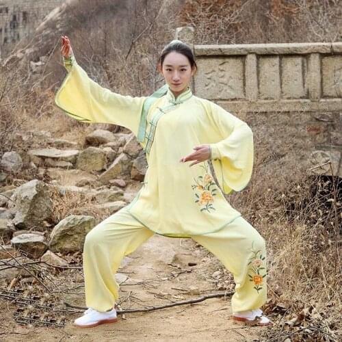 Taichi uniform tai chi clothing women tai chi uniform kung fu martial arts clothing loose fit sports sets FF2013
