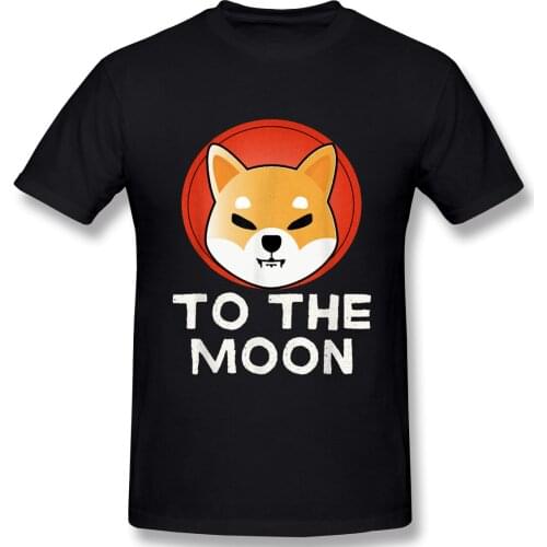 Humor Graphic Mens Basic Short Sleeve T-Shirt Shiba Inu To The Moon Token Shib Coin Crypto Hodle Shiba Inu Tops Tees EUR Size