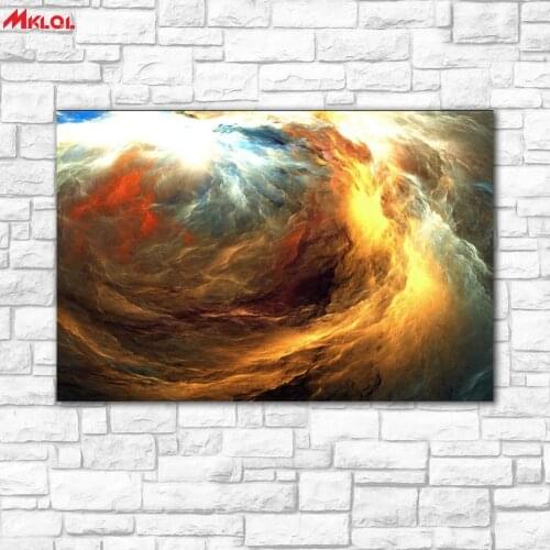 Large Wall Art,unreal clouds,Restaurant study Bedroom Decor Wall oil Painting Print Nice wall picture for living room no frame 5