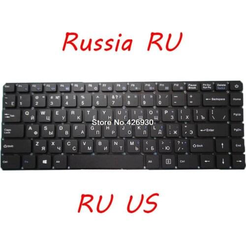 Laptop US RU Keyboard For Prestigio For Smartbook 141S PSB141S PSB141S01CFH_BB PSB141S01CFH_BB PSB141S01CFH_DG English Russia