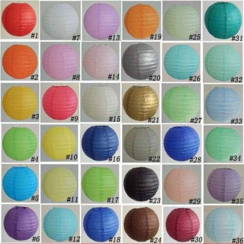 Round Chinese Paper Lantern Birthday Wedding Party decor gift craft DIY lampion white hanging lantern ball party supplies 6size