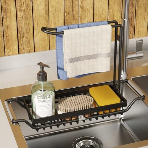 Kitchen Rack Storage Racks Drainer Storage Shelf Holder Sponge Sink Organizer Container Storag Organizer Kitchen Accessories
