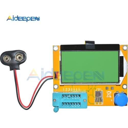 LCR-T4 Mega328 ESR Meter Multimeter Transistor Tester Diode Triode Capacitance SCR Inductance MOS/PNP/NPN/JFET with Case