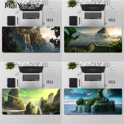 MaiYaCa Top Quality Fantasy Landscape Gaming Player desk laptop Rubber Mouse Mat Free Shipping Large Mouse Pad Keyboards Mat