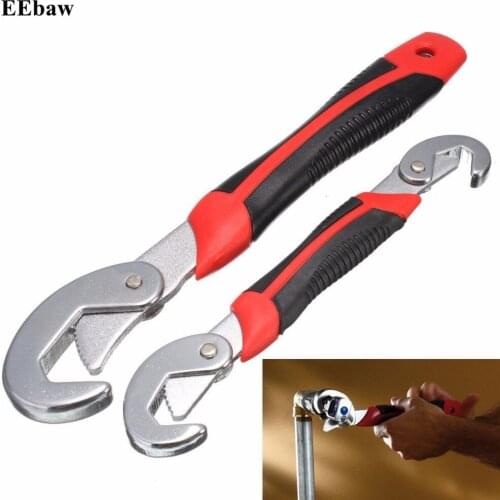 Multi-Function 2pcs Universal Wrench Adjustable Grip Wrench set 9-32mm Ratchet Wrench Spanner Hand Tools for Car Repair