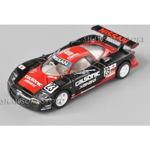 1:43 Scale Diecast Racing Car Model Nissan R390 GT1 LM No.23 Miniature Replica Pull Back Toy