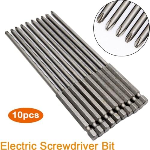 New Screwdriver Bit 165mm Autofeed Drywall Screwdriver Gun Bit Pack Of 10 Cross Head Batches Hand Tools