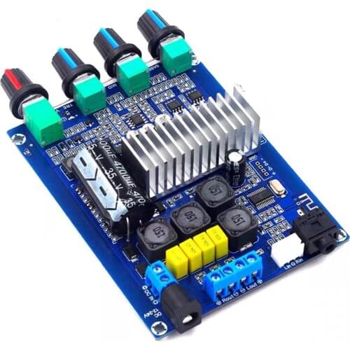 2*50W TPA3116 Bluetooth Subwoofer Amplifier Board HIFI Digital Power Class D 2.0 Channel TPA3116D2 Aduio Stereo equalizer Amp